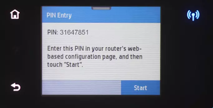 check your printer control panel to find wps pin on hp printer