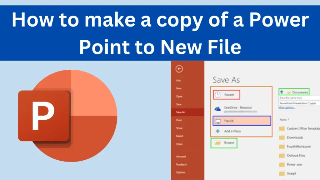 Easy Steps to Make a Copy of a PowerPoint to New File