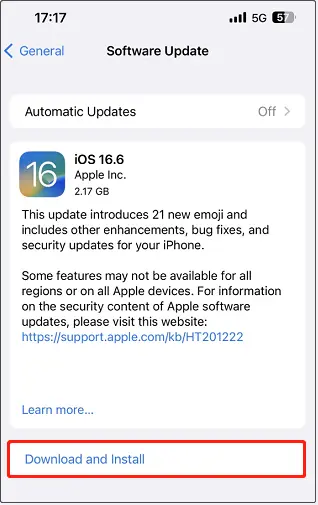 iPhone keep restarting  software update now 2024