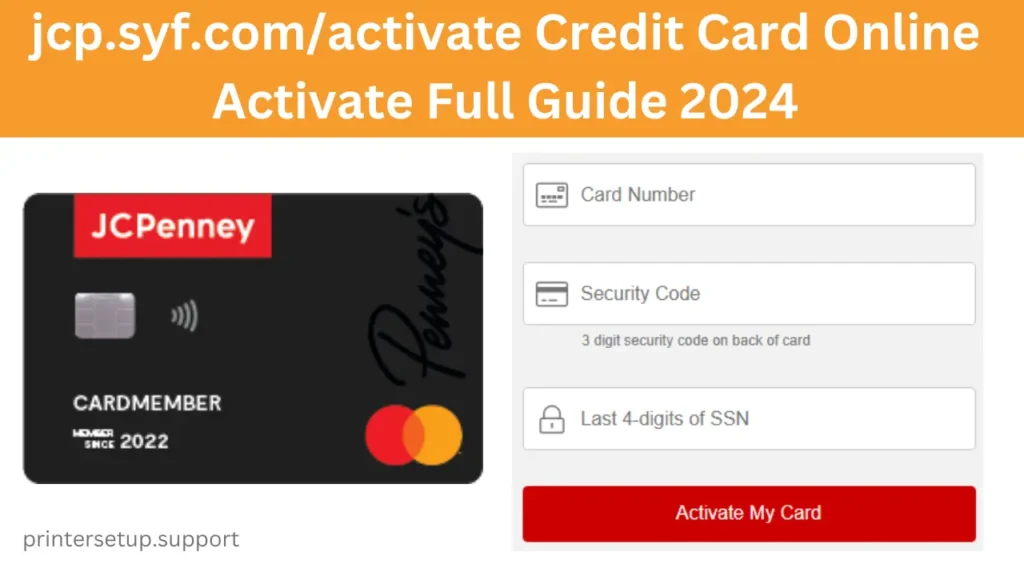 Unlock the Power of Your Card with jcp.syf.com/activate Credit Card Online