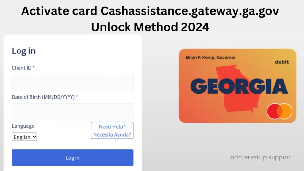 Cashassistance.gateway.ga.gov card Activate Card Stеp by Step